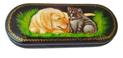 #ad Glasses Case Cat and Dog