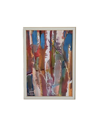 #ad BIRCH ABSTRACT No. 1 Giclee from original painting matted and signed.