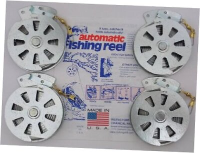#ad 4 Mechanical Fisher#x27;s Yo Yo Fishing Reels Package of 4 Reels Yoyo Fish Trap