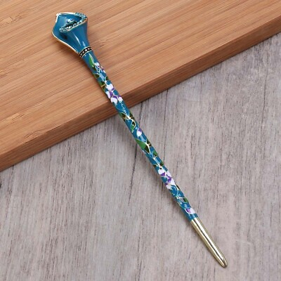 #ad Vintage Hair Chopsticks Crystals Decor Buns Pins Japanese Tiara