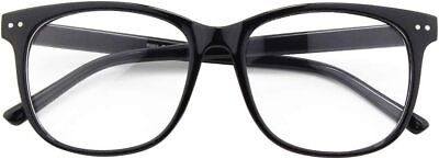 #ad GQUEEN Oversized Fake Glasses for Women Men Non Prescription Glasses Clear Lens