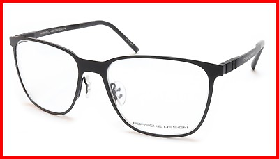 #ad Porsche Design P8275 A Black Metal Acetate Eyeglasses Frame Japan 55 18 145 43