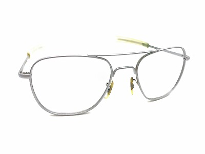 #ad American Optical AO Eyewear Vintage Gray Aviator Eyeglasses Frames 65 20 140 USA $149.99