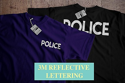 #ad New Reflective Police T Shirt