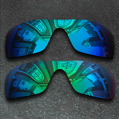 #ad US Blueamp;Green Polarized Replacement Lenses For Oakley Batwolf OO9101