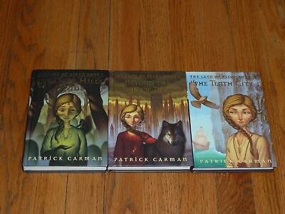 #ad Scholastic The Land of Elyon Children#x27;s Series by Patrick Carmen Lot of 3 HC VG