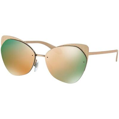 #ad Bvlgari Cat Eye Women#x27;s Sunglasses w Grey Rose Gold Mirrored Lens BV6096 20134Z $136.45