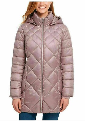 #ad Andrew Marc Ladies#x27; Removable Hooded Long Jacket Size: Large