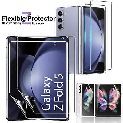 #ad For Samsung Galaxy Z Fold 3 4 5 5G Hydrogel FrontInside Screen Protector Cover