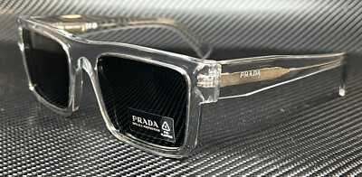 #ad PRADA PR 19WS U4309T Crystal Grey Men#x27;s 52 mm Sunglasses $194.40