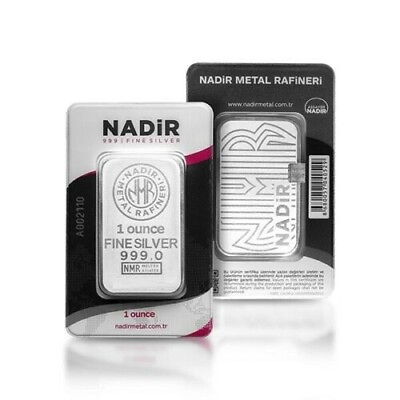 #ad Nadir Metal Rafineri 1 oz 999.0 Silver Bars