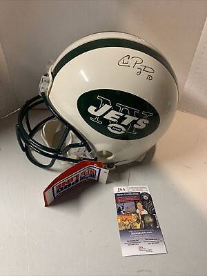 #ad Chad Pennington Autograph Signed Jets Full Size Authentic Helmet JSA