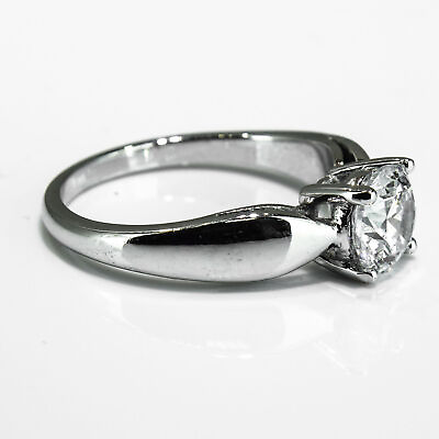 #ad 3 4 Carat Classic Round Cut Diamond Engagement Ring F G VS2 950 Platinum