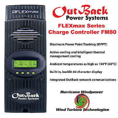 #ad Outback Power FM80 FlexMax 80 MPPT 80 Amp Solar Charge Controller