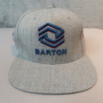 #ad BARTON Trucker Hat Richardson 510 Gray Tweed Acrylic Wool Blend Snapback