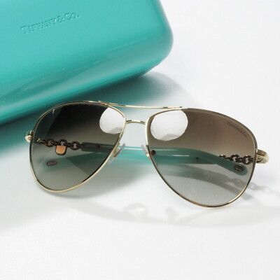 #ad Tiffany amp; Co. #1 Teardrop Sunglasses Lock Aviator TF3034 Made in Italy