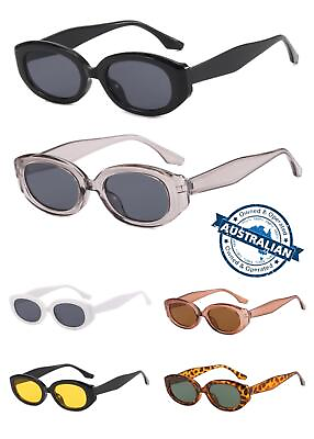 #ad Unisex Mens Women#x27;s Fashion Retro Vintage Oval Shade Retro Sunglasses