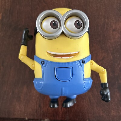 #ad 5quot; Despicable Me 2 Minion Dave Moving Hands Mouth And Eyes