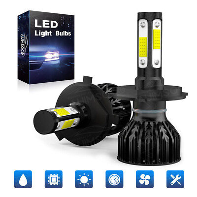 #ad 2pcs LED Headlight Light Bulbs Highamp;Low Beam for Hino 145 165 185 258 268 338