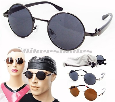 #ad Small Round Circle Sunglasses John Lennon Hippie Vintage Classic Oval Glasses