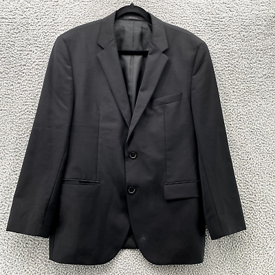 #ad Hugo Boss Jacket Adult 40S Black Union Made in USA Sport Wool Coat Blazer Men#x27;s*
