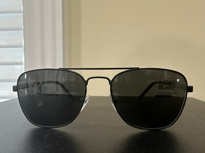 #ad Montblanc Sunglasses Black amp; Dark Grey Lens 114382. Brand New. 370$ MSRP