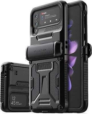 #ad For Galaxy Z Flip 3 Case VRS Design® Terra Guard Phone Case Matte Black