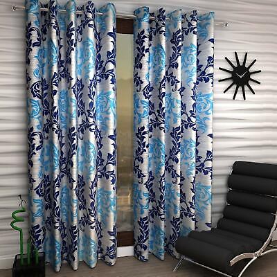 #ad Eyelet Polyester Curtains Living Room Top Grommet Ready Made Curtains All Size