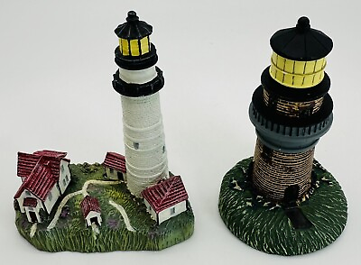 #ad Two Spoontiques Boston Light amp; Gay Head Massachusetts Lighthouses MA 4”