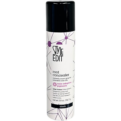 #ad Style Edit Root Concealer Touch Up Spray Black 2.0 oz