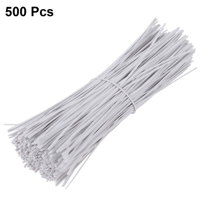 #ad 500 pcs DIY Plant Cage Wire Plant Training Wires Binding Wire Cable Ties