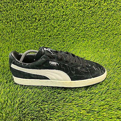 #ad Puma Suede Classic Mens Size 11 Black Athletic Casual Shoes Sneakers 360629 01