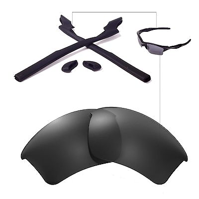 #ad New WL Black Lenses And Rubber Kit For Oakley Half Jacket 2.0 XL