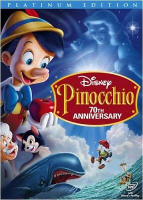 #ad Pinocchio Two Disc 70th Anniversary Platinum Edition DVD VERY GOOD $4.92