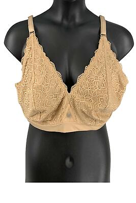 #ad The GemBra Lace Unlined Bra with Gemstone Tan Sodalite