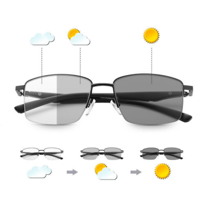 #ad Photochromic Progressive Multifocal Reading Glasses Sunglasses For Women Mens