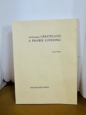 #ad GreatPlains: A Prairie Lovesong David Steingass 1st 1st Limited Printing