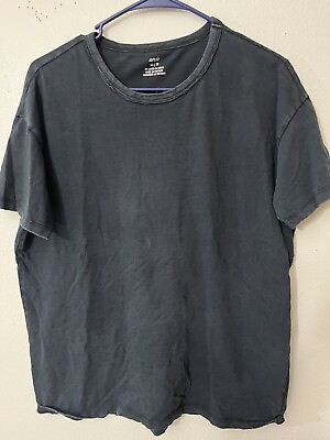 #ad Aerie AE American Womens XSmall Oversized Loose Fit Black T shirt XS