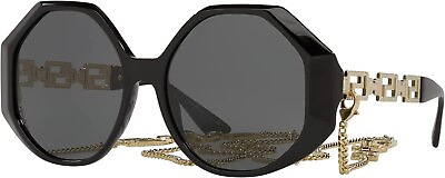 #ad Versace Women#x27;s VE4395 534587 Fashion 59mm Black Sunglasses