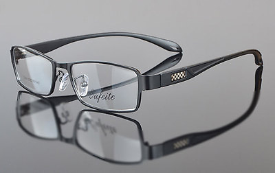 #ad Metal Full Rim Metal Plastic Eyeglass Frames Men Hinged Glasses Eyewear Rx able