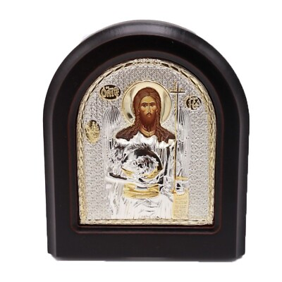 #ad #ad 4.3quot; John The Baptist Icon Silver Wall Stand Holy Religious Church Orthodox