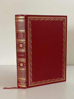 #ad Plutarch Lives of the Noble Romans Vintage Book Red Gold Cover 1959 Gift $25.00