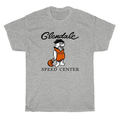 #ad Glendale Speed Center Logo Men#x27;s Gray T Shirt Size S 5XL