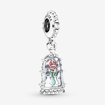 #ad *BRAND NEW* Pandora Beauty and the Beast Enchanted Rose Dangle 790024C01