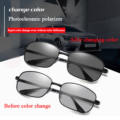 #ad Men Polarized Photochromic Sunglasses UV400 Sport Pilot Glasses Driving Fishing*
