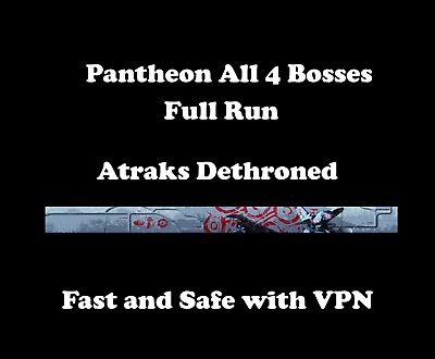 #ad Pantheon Atraks Sovereign All 4 Bosses Full Run Fast and Safe PC PS4 PS5 Xbox
