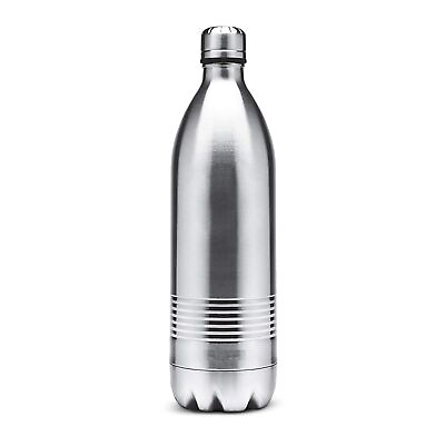 #ad Thermo Steel 24 Hours Hot amp; Cold Water Bottle Color Silver For Unisex 1 Litre