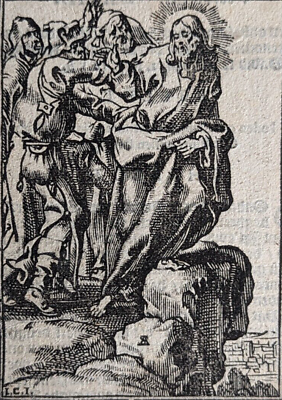 #ad Gravure Le Christ Expulsé De Nazareth Sallaert Par Christoffel Jegher 1649