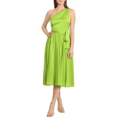 #ad Maggy London Womens Pleated Long Wedding Cocktail and Party Dress BHFO 9207