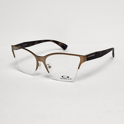 #ad Oakley Halifax OX3243 Women#x27;s Rimless Cat Eye Glasses in Satin Rose Gold 55mm